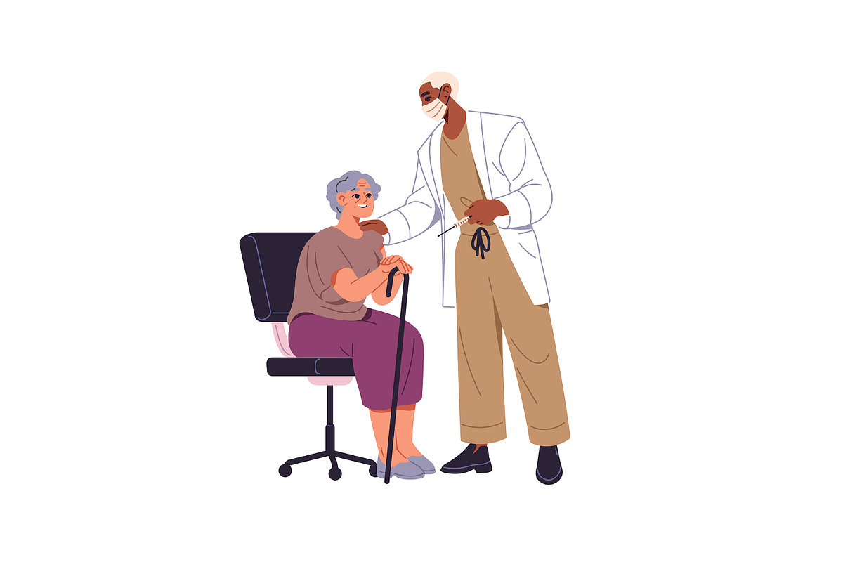 Vaccination of people set, a Healthcare Illustration by PaperTrident (Photo 7 of 8)