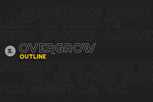 Overgrow Typeface