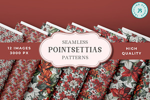 Poinsettia Christmas Seamless Paper