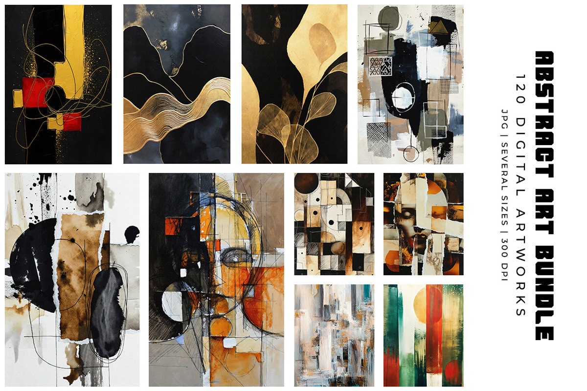 Abstract Digital Art Bundle, a Decorative Illustration by Digital Art Creations (Photo 5 of 12)
