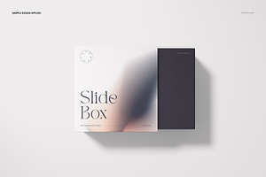 Slide Gift Box Mockup Set