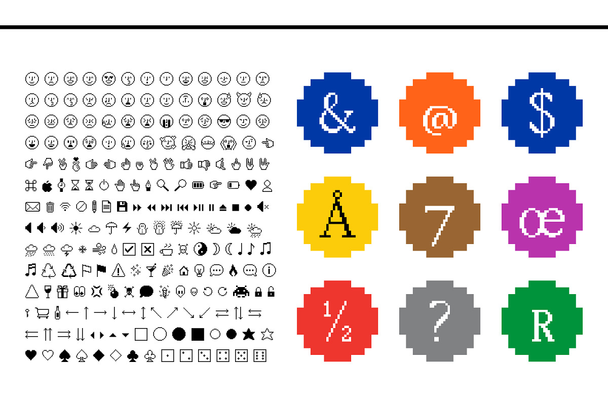 TOF Bit Apple - Retro Pixelated Font, a Serif Font by TypeOut Foundry (Photo 6 of 6)