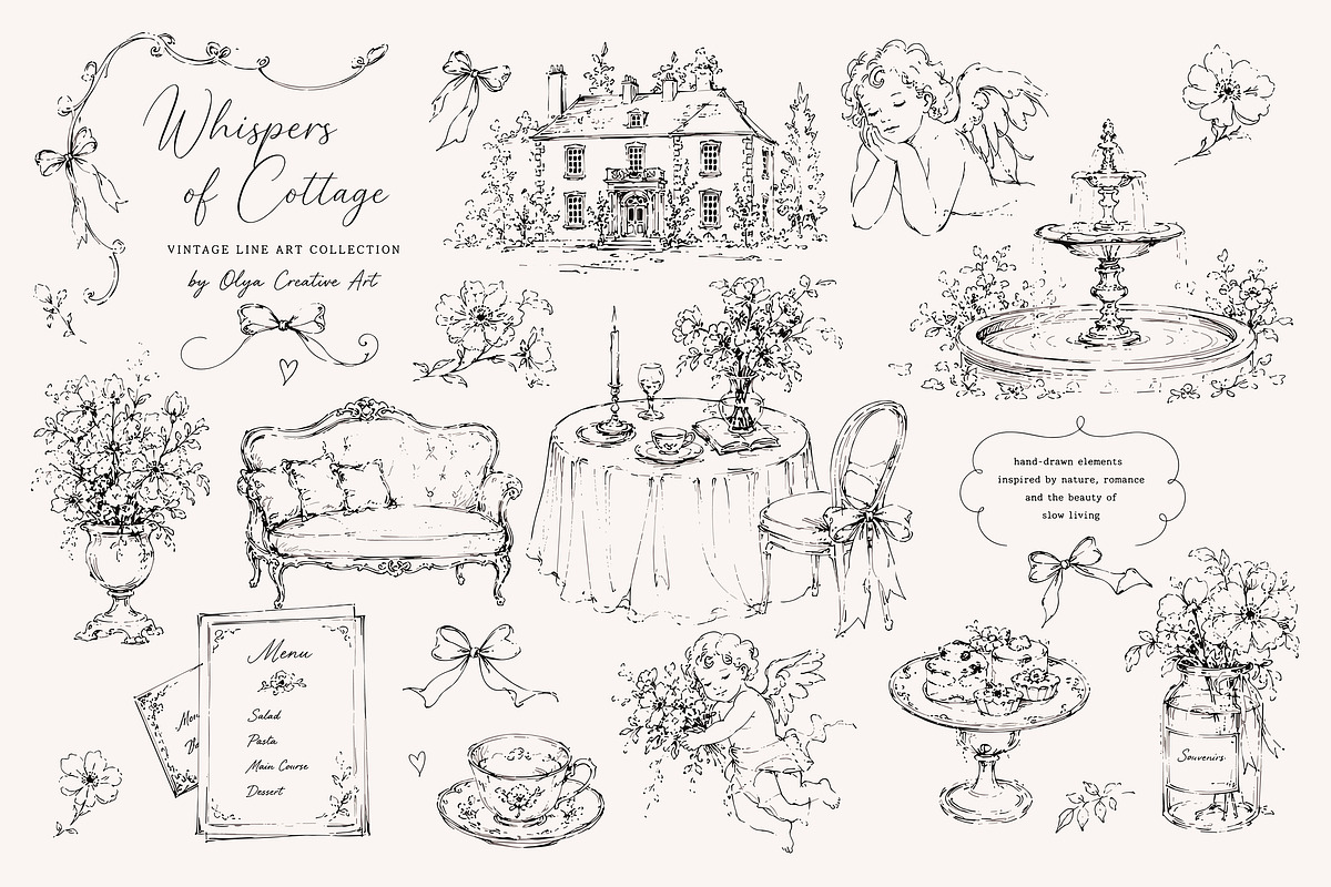 Whimsical Cottagecore Illustrations, an Object Graphic by Olya Creative (Photo 2 of 4)