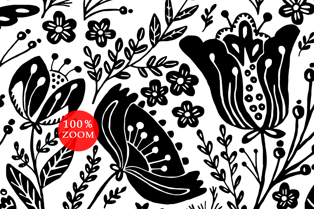 Folk Art Garden, a Pattern Graphic by Arie Clares (Photo 2 of 7)