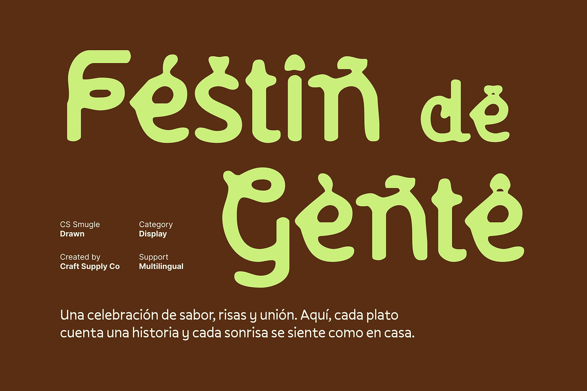CS Smugle Drawn, a Sans Serif Font by Craft Supply Co. (Photo 6 of 8)