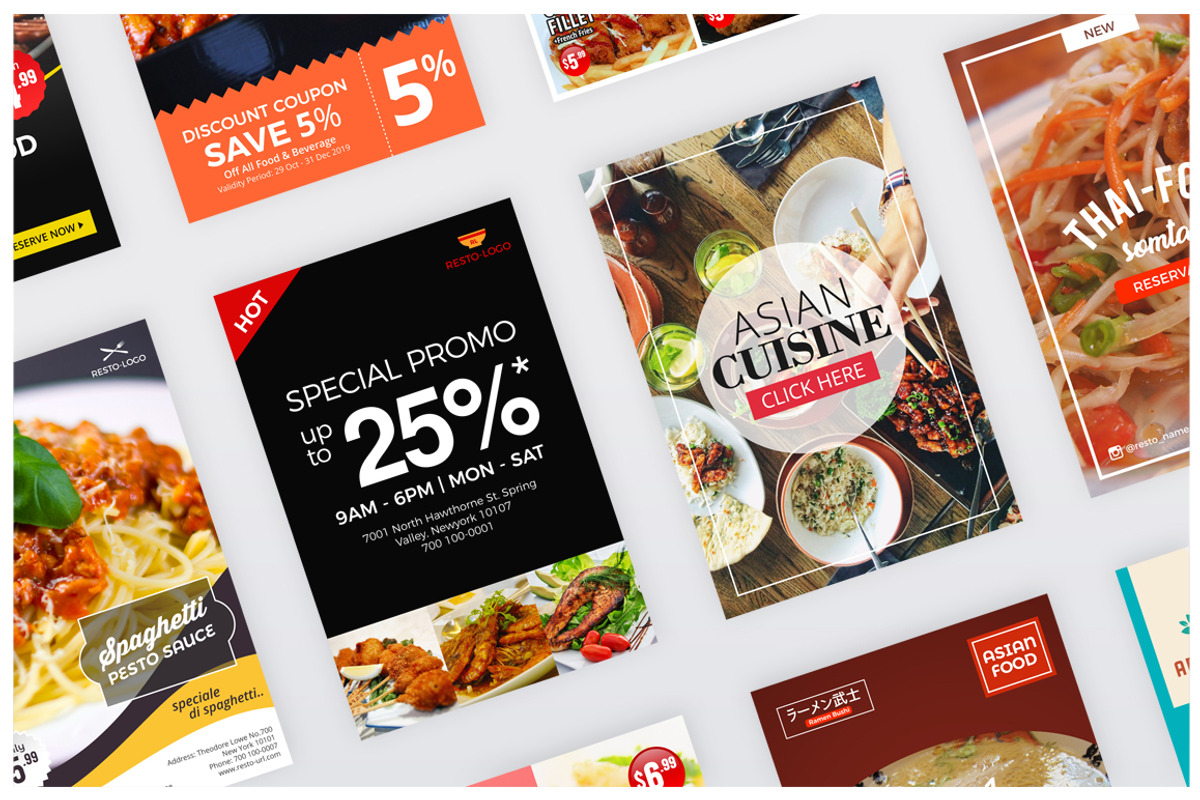 Food Social Media Pack, a Social Media Template by Studio Siv (Photo 6 of 8)