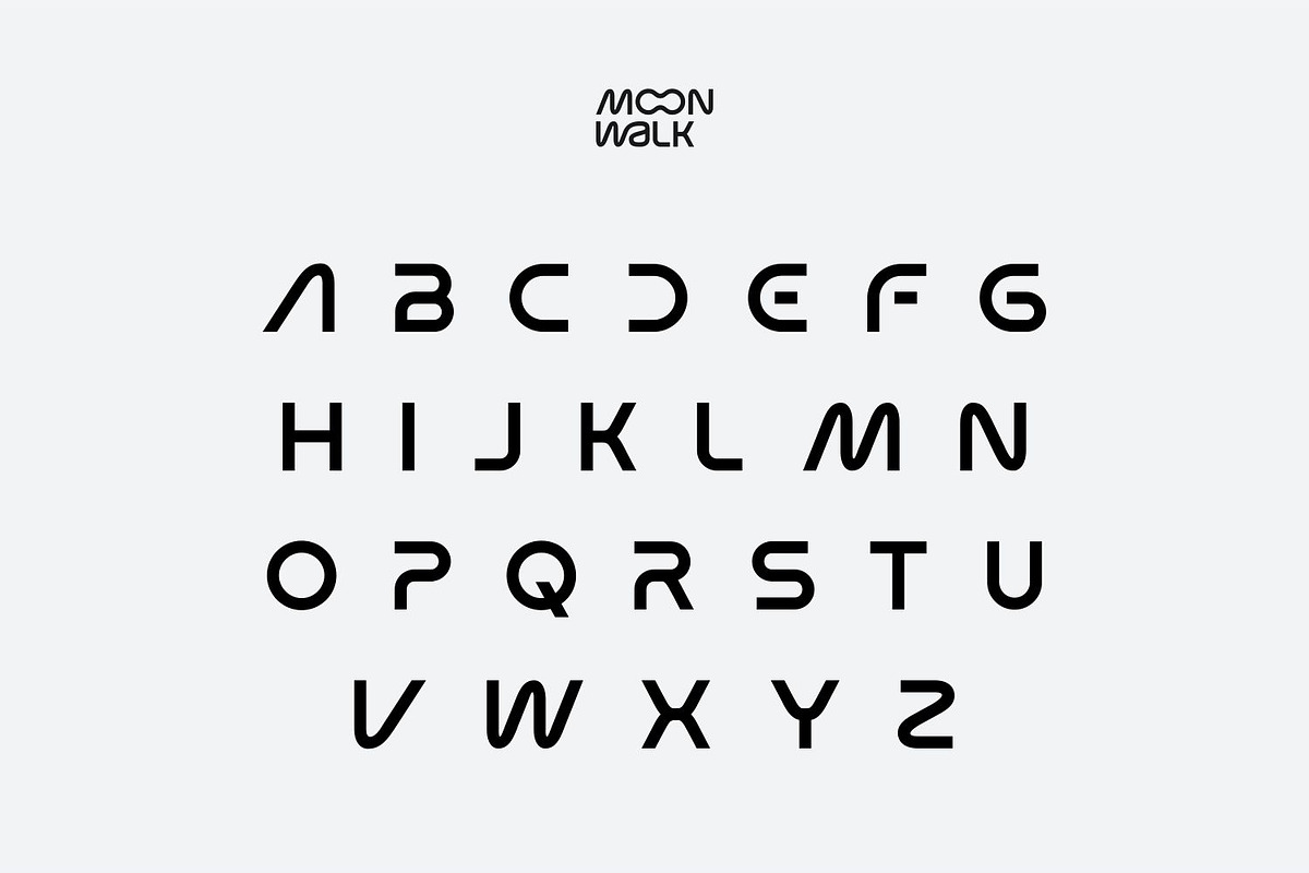 Moon Walk Font | Futuristic Font, a Sans Serif Font by WhymoreArt (Photo 9 of 10)