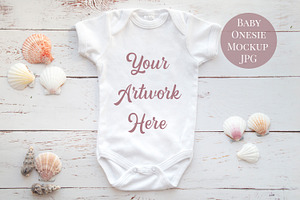 Baby Onesie - Neutral Shells