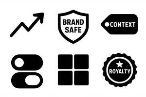 Various black symbols representing, a Person Illustration by ZinetroN