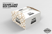 Square Cake Carrier Packaging Mockup, a Packaging Mockup by INCDesign (Thumbnail 2 of 4)