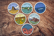 Line Logos. 50 States of the USA., an Object Graphic by Red Monkey (Thumbnail 5 of 8)