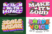 Retro Layered Stack Text Effect, a Layer Style Add-On by Matsero (Thumbnail 3 of 4)