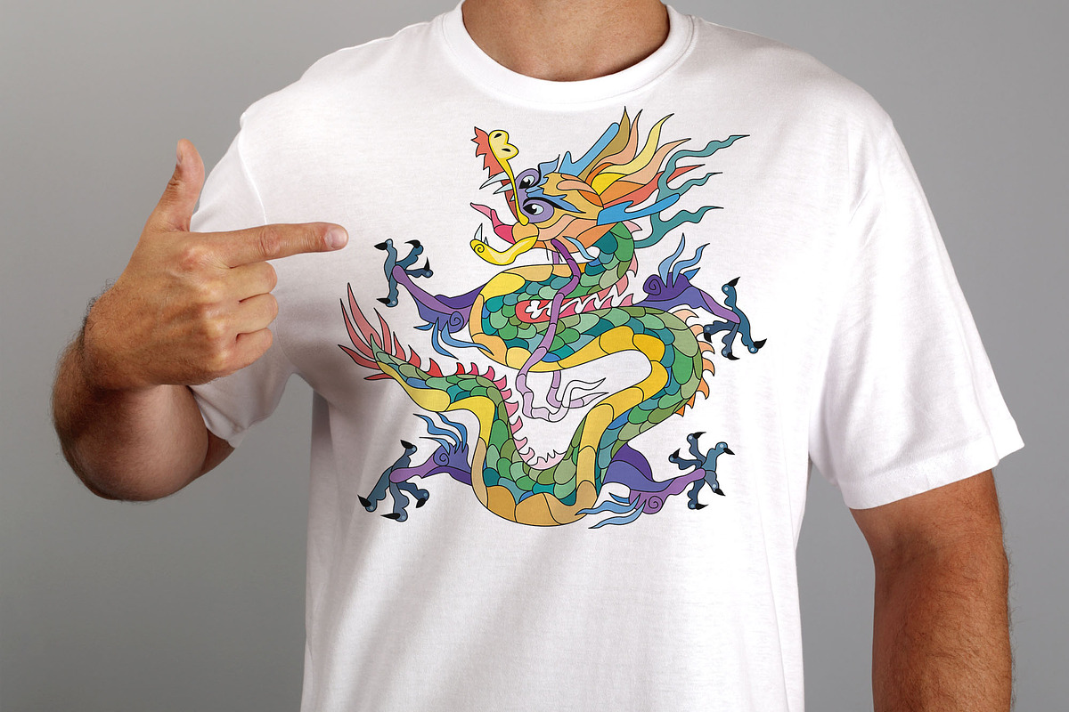 Chinese dragons set, an Animal Illustration by Watercolor fantasy (Photo 2 of 4)