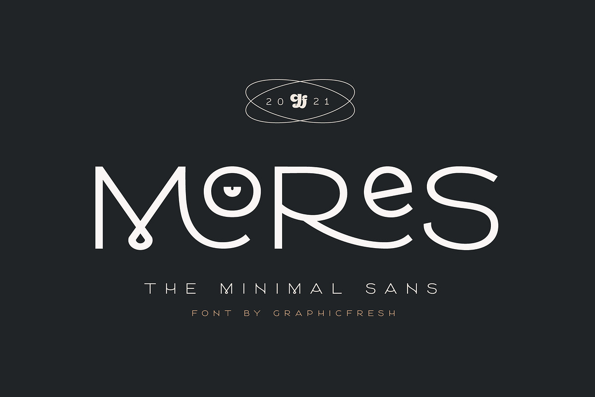 GF | Mores - Minimal Sans + Bonus, a Sans Serif Font by Graphicfresh (Photo 1 of 10)