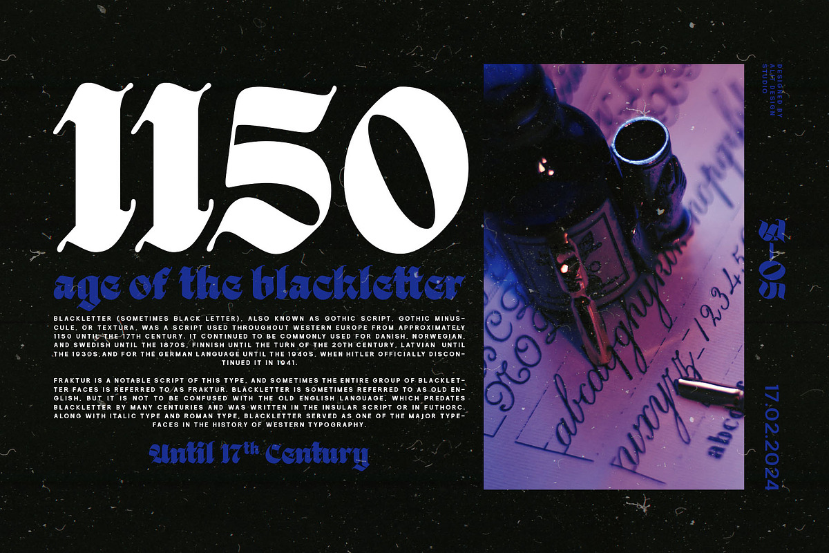 Black Great Typeface, a Blackletter Font by alit design (Photo 7 of 20)