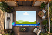 Farmhouse rug mockup, an Advertising Mockup by Rami's Mockups (Thumbnail 1 of 3)