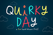 Quirky Day Font, a Sans Serif Font by Quirky Queen Media (Thumbnail 1 of 6)