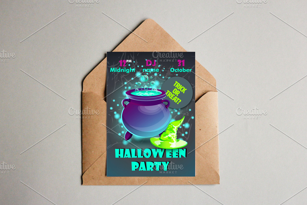 Halloween party poster., an Illustration by moto_cat (Photo 4 of 4)