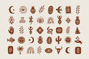 Mystic Tribal: Hand-Drawn Symbols, a Decorative Illustration by VectorBird (Thumbnail 2 of 7)