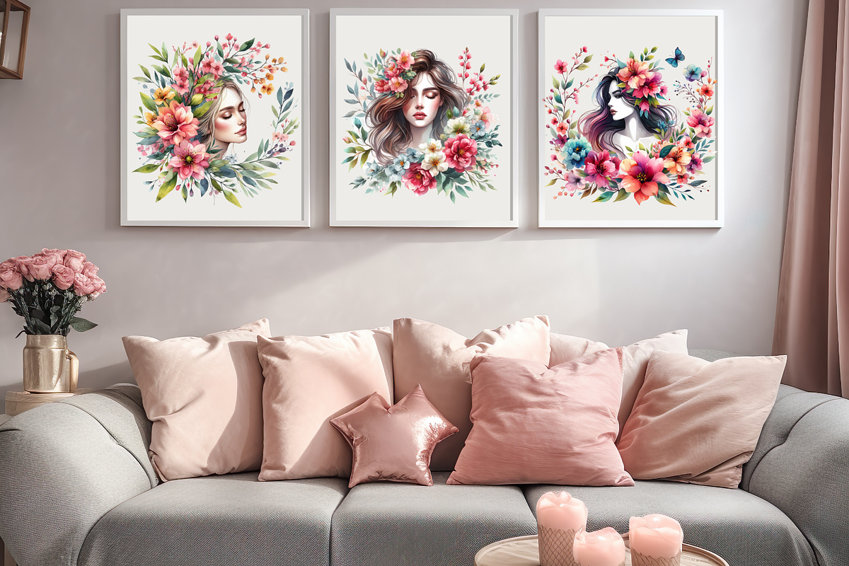Spring Blossom Floral Women Bundle, a Person Illustration by Bubble Pixel (Photo 6 of 6)