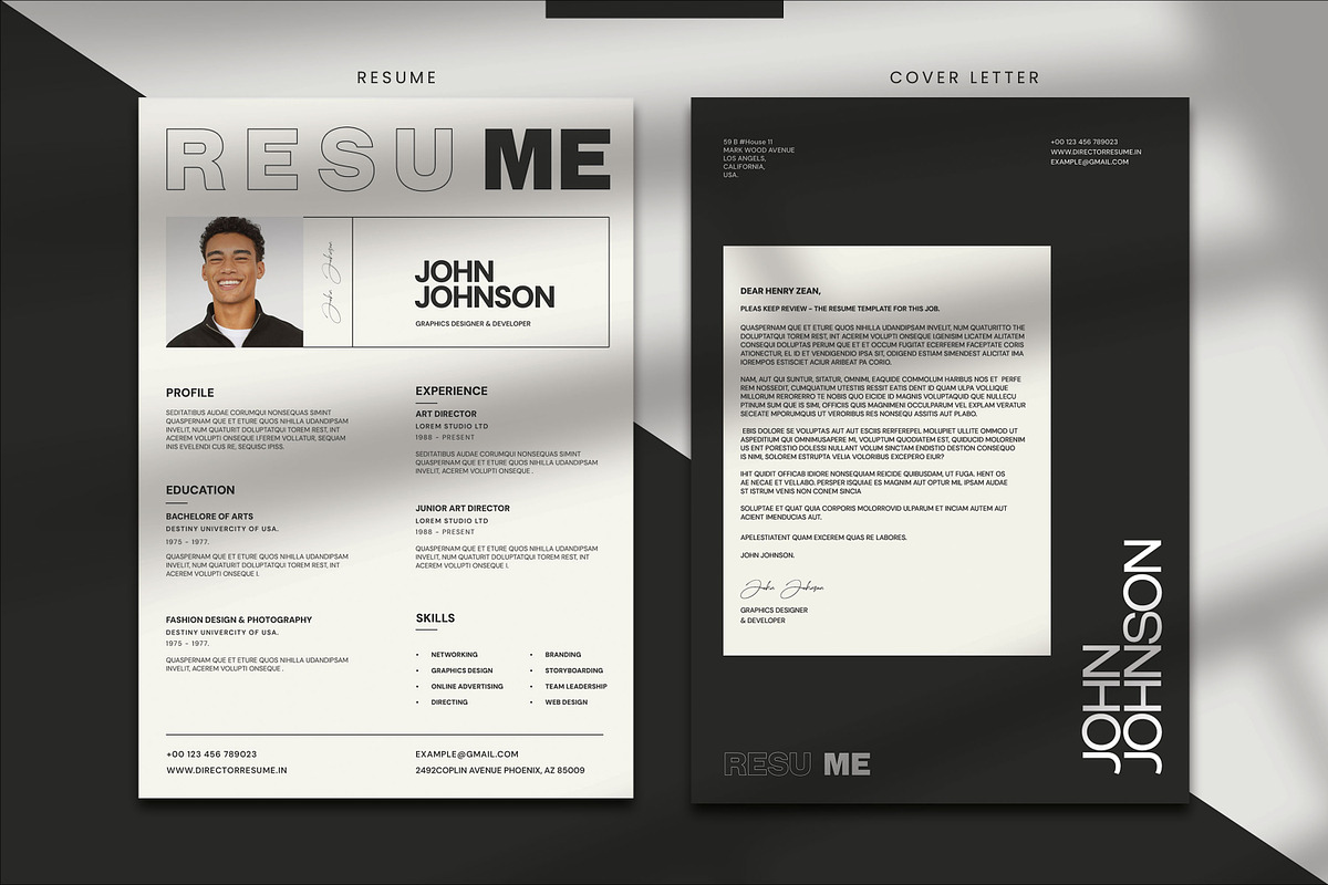 Curriculum Vita / Resume Template, a Resume Template by Graphpexel (Photo 4 of 4)