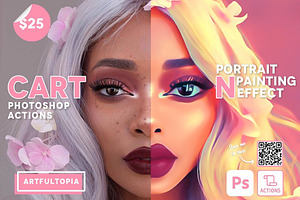 Cartoon Painting Effect Actions