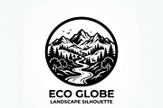 60 Eco Globe Landscape Silhouette, a Technology Illustration by Amazin_art (Thumbnail 26 of 29)