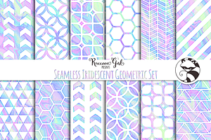 Seamless Iridescent Geometrics
