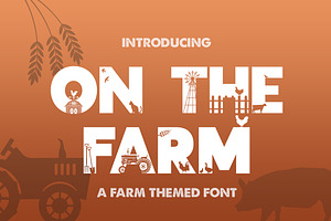 On The Farm Silhouette Font