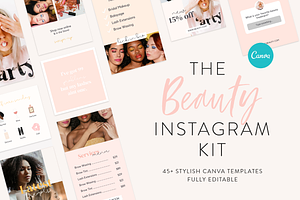 Beauty Instagram Template Bundle