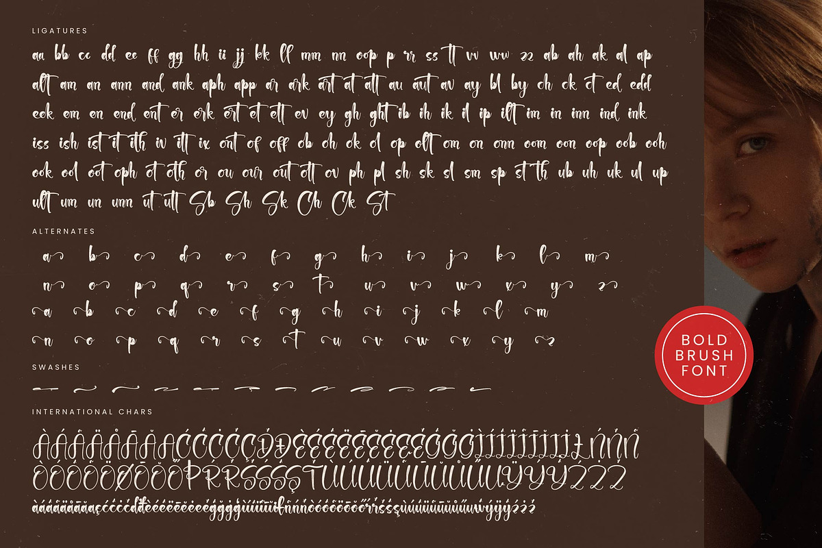 Chinstrap Stucky Bold Brush Font, a Script Font by stylishtype.co (Photo 19 of 20)