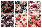 Rose Flowers Background, a Texture Illustration by Dream Creation (Thumbnail 3 of 4)