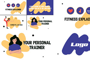 Fitness Explainers DaVinci Resolve, a Templates & Theme by FlashFXbox