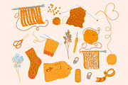Knitting & Crochet clipart patterns, a Work Illustration by Carpet Tapete Pretzel (Thumbnail 2 of 13)