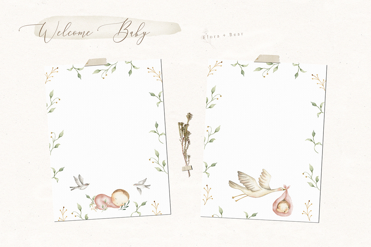 Welcome Baby, an Illustration by Flora+Bear (Photo 5 of 7)