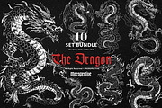 10 Bundle Dark Art The Dragon Chines, an Illustration by Morspective (Thumbnail 1 of 7)