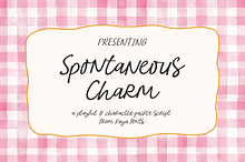 Spontaneous Charm Quirky Script Font
