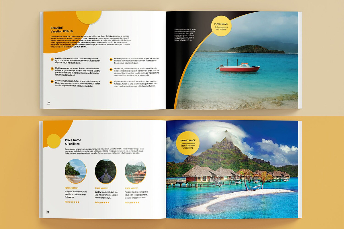 Travel Agency Brochure, a Brochure Template by retrographix (Photo 2 of 4)