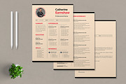 Resume Template, a Resume Template by MightyDesign (Thumbnail 1 of 6)