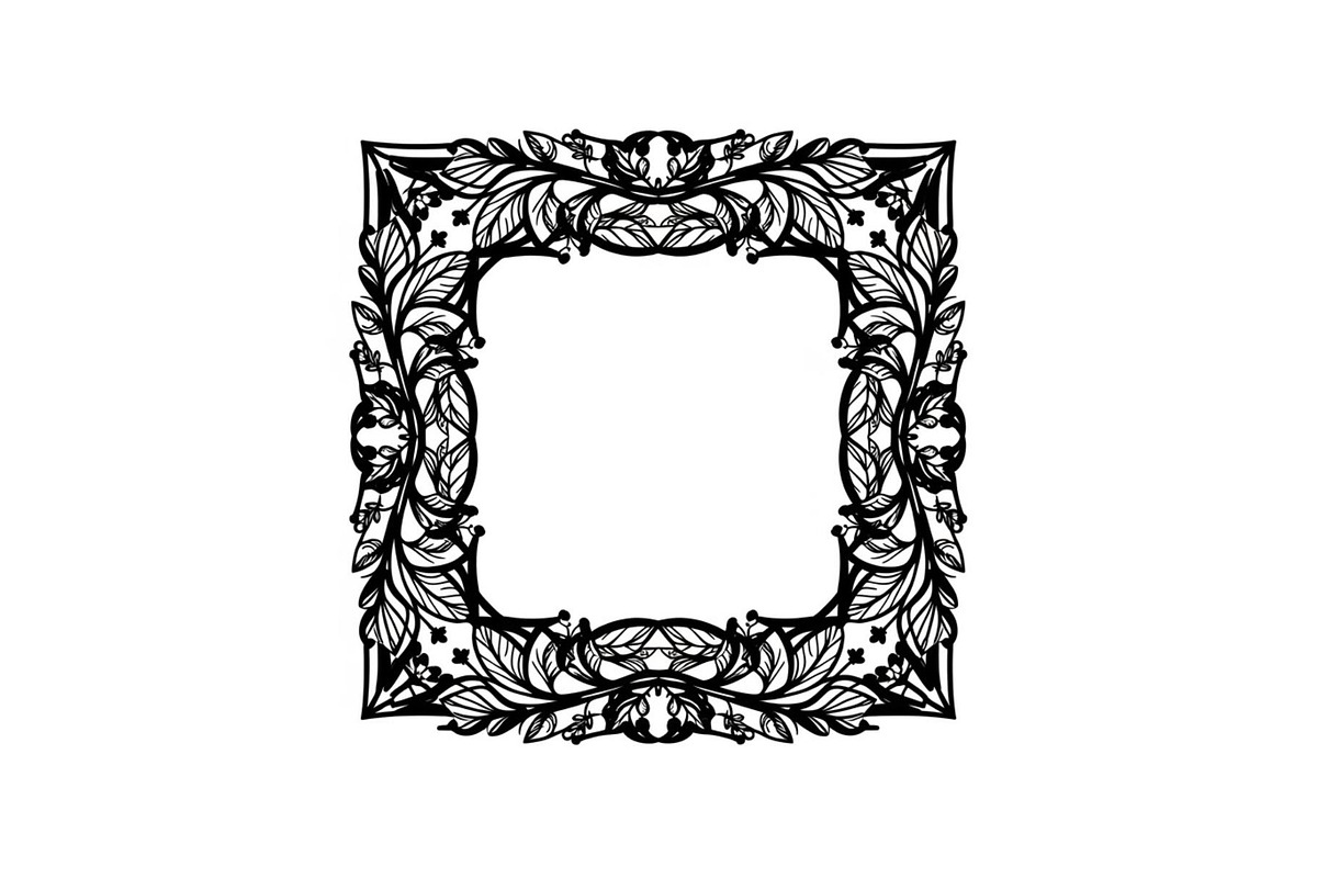 Decorative Nature Frame Silhouettem, a Graphic by BIPLOB EXPERT (Photo 7 of 13)