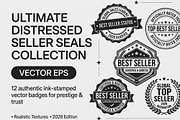 Best Seller Badge Stamp EPS Bundle, an Object Graphic by NH graphic (Thumbnail 1 of 8)