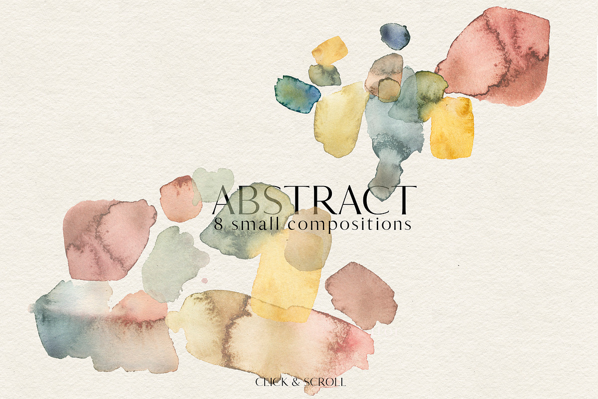 Abstract Watercolor Splotches PNG, a Decorative Illustration by whiteheartdesign (Photo 9 of 15)