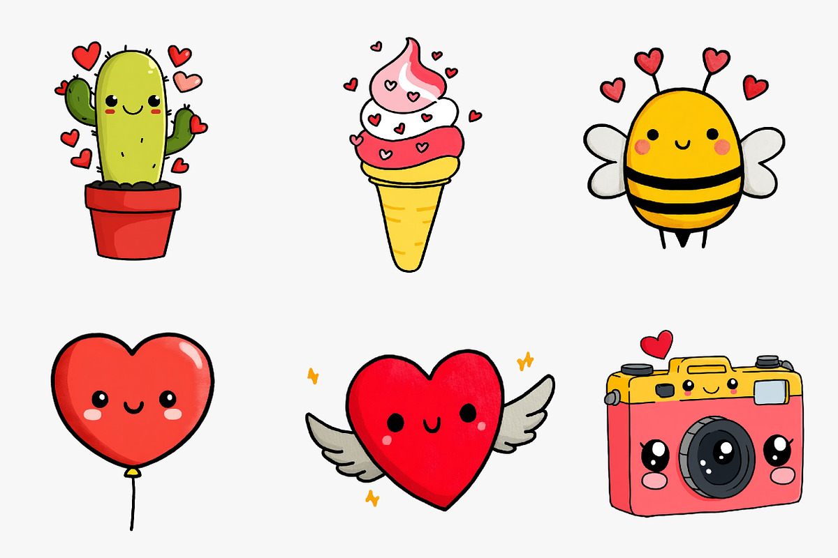 Valentines mail clipart, Valentines, an Illustration by CreationArt (Photo 4 of 6)