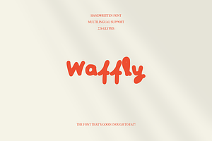 Waffly – A Sweet Handwritten Font