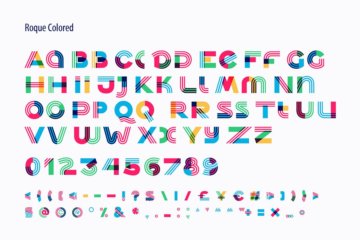 Roque color font, a Sans Serif Font by kaer_shop (Photo 3 of 13)