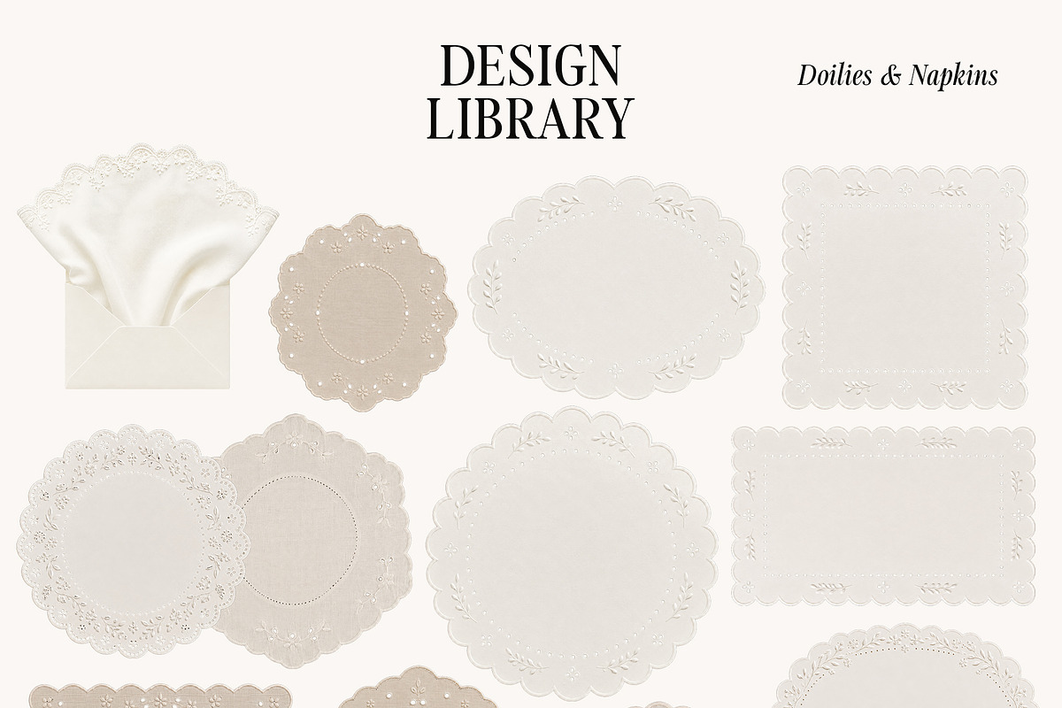 Design Library: Envelopes, Doilies, an Object Graphic by Lana Elanor (Photo 12 of 12)
