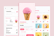 Sunday - Ice Cream Mobile App, an UI Kit Template by twinstd (Thumbnail 3 of 4)