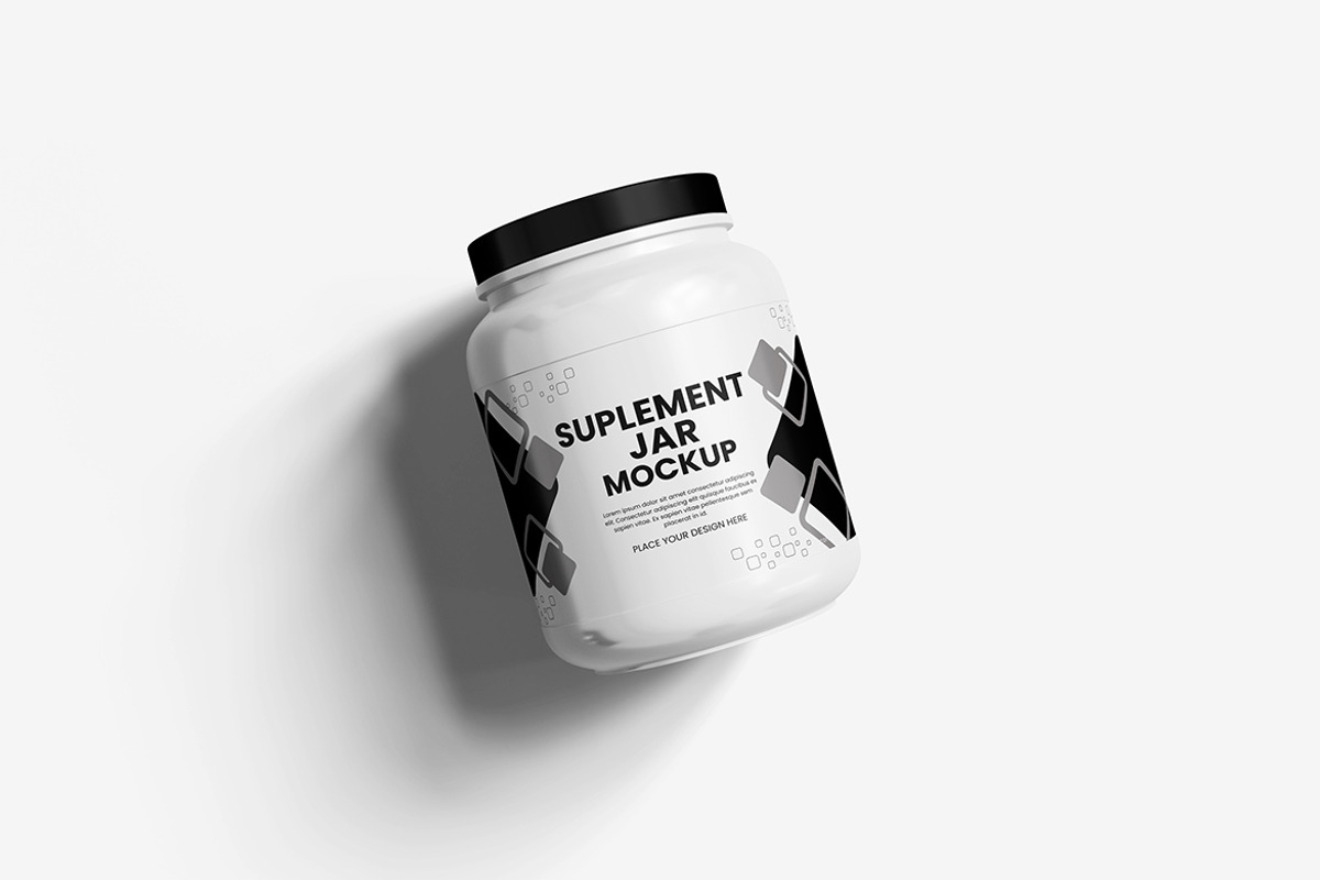 Supplement Jar Mockup, a Packaging Mockup by bimockup (Photo 6 of 6)