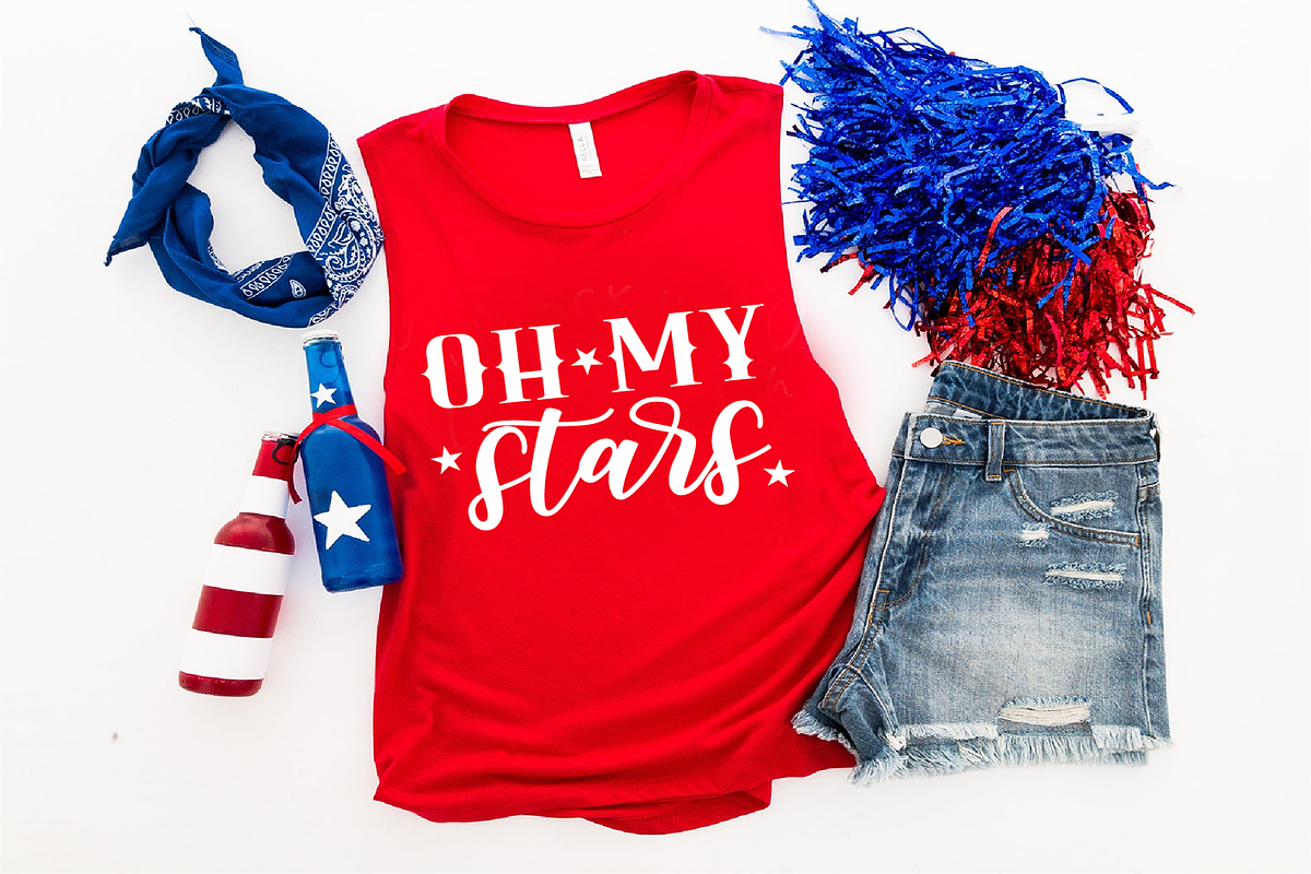 Oh my stars, 4th of July svg, a Graphic by RubyandCeci