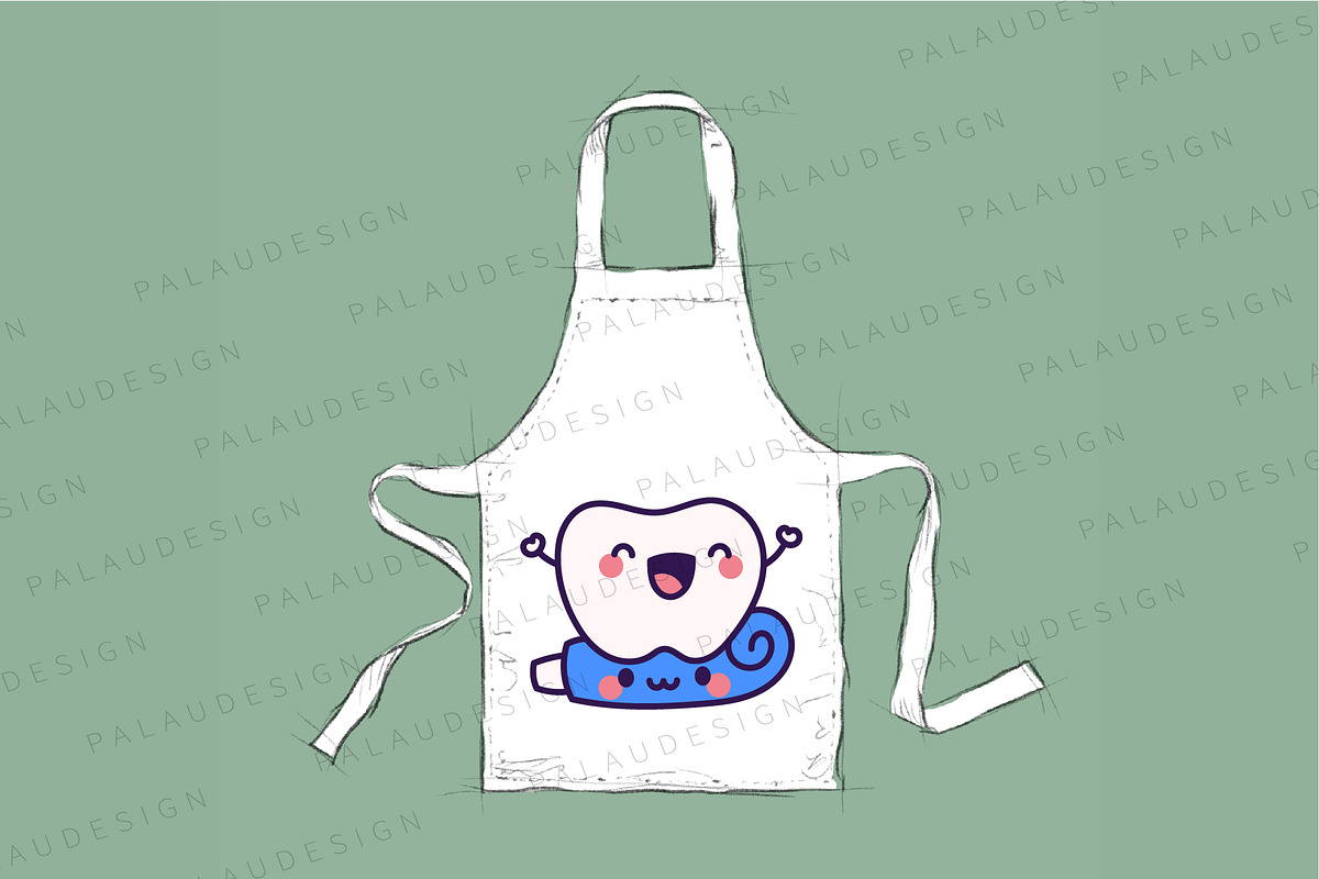 Cute Kawaii Tooth Dentistry Tool, a Healthcare Illustration by Palau (Photo 4 of 12)